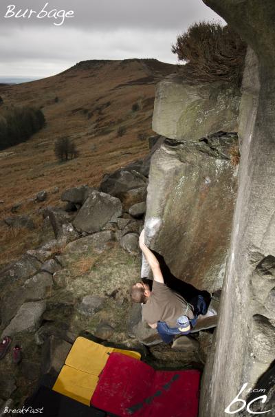 English climber in "Breakfast"