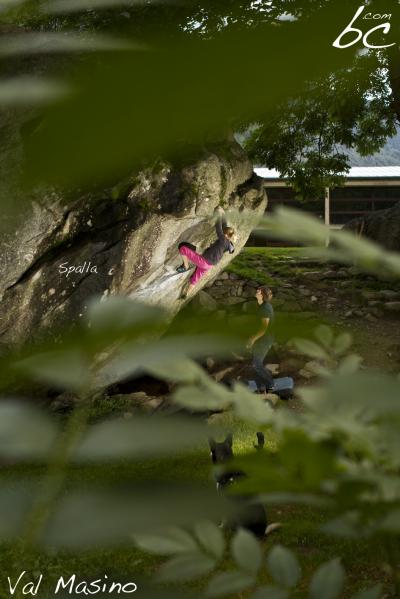 Hannah working on "Spalla"