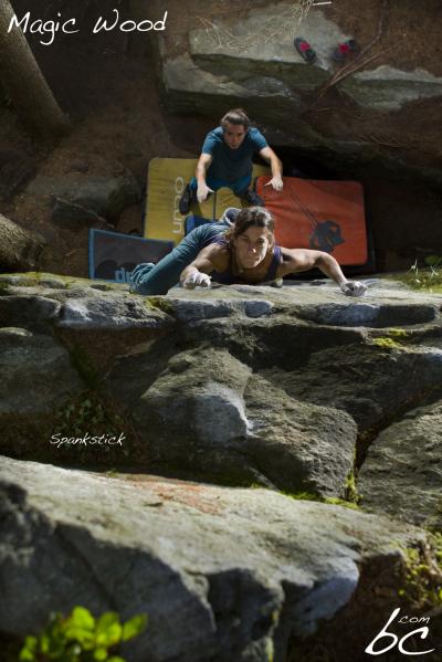 Layla in "Spankstick"